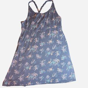 Sherpa Adventure Gear floral tank jersey dress with zipper pocket- size XL